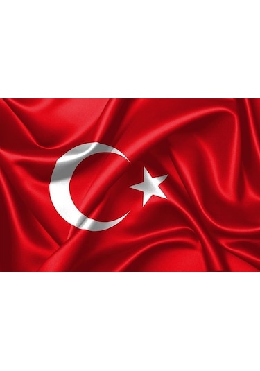 Türk Bayrağı 20x30 Cm Alpaka Kumaş 10 Adet