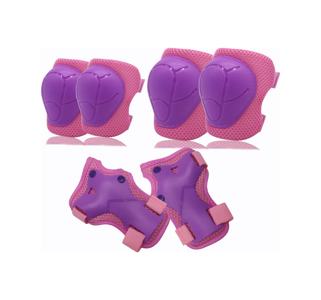 Skycity Çocuklar İçin Bisiklet, Kaykay, Denge Arabası Koruyucu Seti - Diz, Dirsek Koruyucuları Dahil 6 Parça Mavi Stokta Mavi