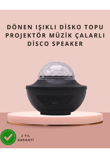 Sesle Aktive Olabilen Uzaktan Kumandalı Ayarlanabilir Galaxy Gece Lambası Çok Renkli