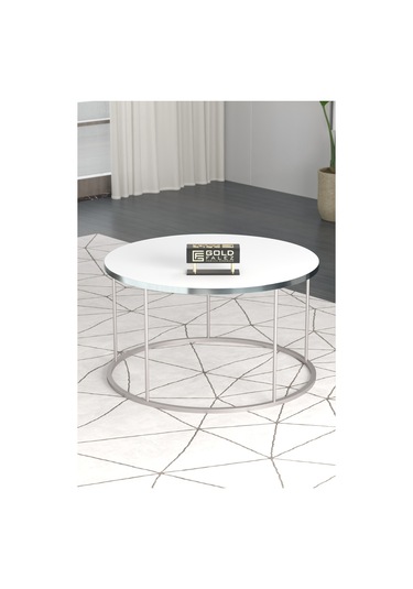 Orta Sehpa Terra Lüx Gümüş Beyaz