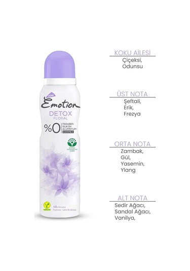 2 Adet Floral Kadın Deodorant Sprey 150 ml