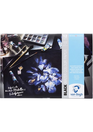 Van Gogh Siyah Sulu Boya Defteri 360 G A4 12 Yp