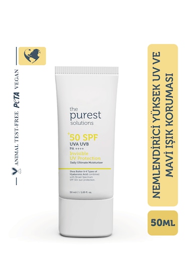 The Purest Solutions Spf50+ Invisible Uv Protection Daily Intensive Moisturizer 50 ML