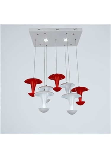 Vitale Kırmızı Beyaz Avize Ay.vtpl-2099-7 Beyaz