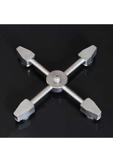 Padalink Kamp Ve Doğa Yürüyüşü İçin Dört Fonksiyonlu Alüminyum Gaz Tüpü Bağlantı Adaptörü Gümüş