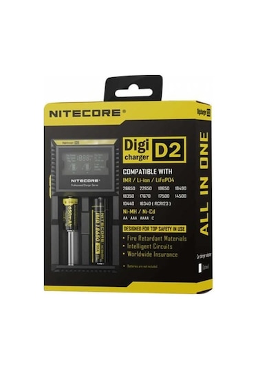 Nitecore Digi D2 Lcd 18650 Pil Şarj Aleti / Nitecore Li-ion Life Ni