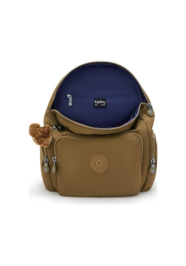 Kıplıng City Zip S Küçük Boy Sırt Çantası Yeşil Dry Laurel Yeşil