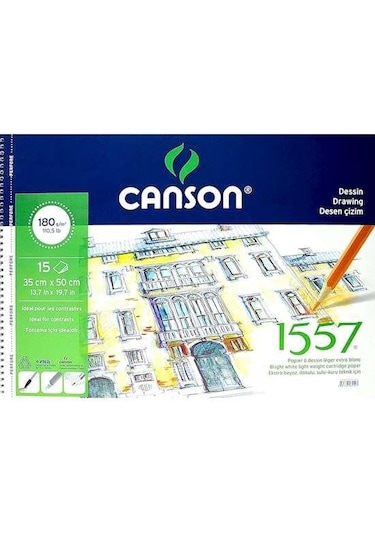 Canson 1557 35x50 CM Desen Çizim Defteri 180 G 15 Yaprak