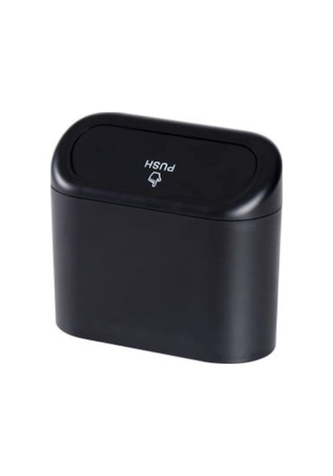 Ally Portatif Çok Fonksiyonlu Araç Çop Kutusu Siyah