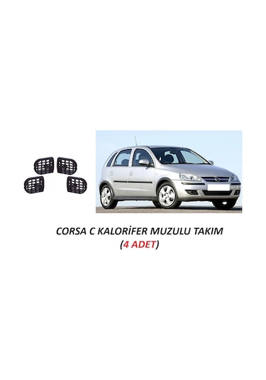Muga Opel Corsa C Kalorifer Muzul Izgarası 4'lü Takım-4 Adet