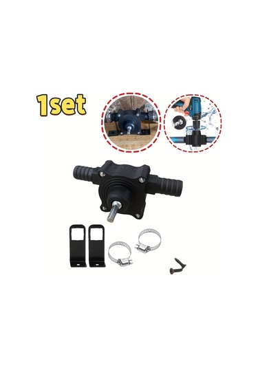 Chuangyinshop Black 1set 7pcs Mini Manuel Kendinden Emişli Pompa Su Yağ Sıvı Transferi Bahçe Kuyu Uygulamaları İçin