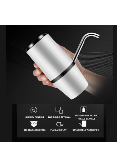 Leezsing Elektrikli Otomatik Pompa Dağıtıcı Su Şişesi Pompası Usb Şarjlı İçme Suyu Pompası Dokunmatik Kontrol Ev Ofis İçin