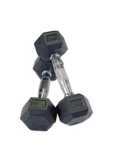 Dragondo Kauçuk Altıgen Dambıl 3 Kg