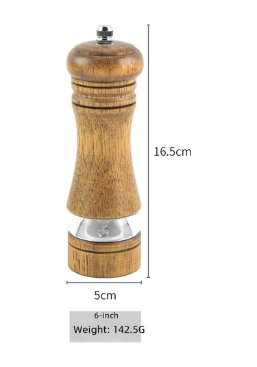 Hombey Manuel Biber Değirmeni Ahşap Gövde Seramik Çekirdekli Ev Ve Hediye İçin Evde Kullanıma Uygun Modern Tasarım Diğer