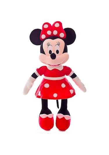 Mickey Mouse Peluş 100cm Oyun Ve Uyku Arkadaşım Kırmızı