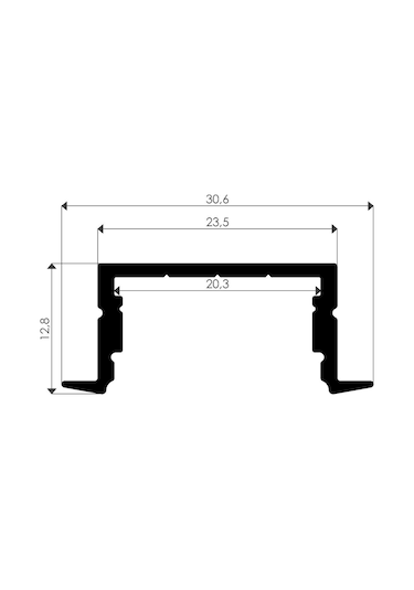 Mutfak Dolabı Ve Tezgah Altı Sıva Altı Alçıpan Gömme Çift Sıra Led Şerit Profil Aydınlatma Beyaz