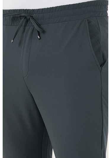 Buratti Streç Regular Fit Normal Bel Düz Paça Jogger Erkek Pantolon Cf25617801 Yeşil
