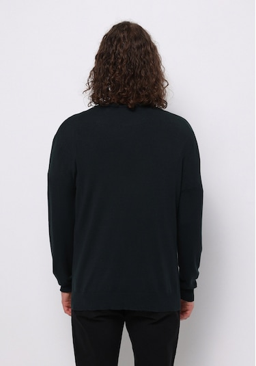 Colins Regular Fit Yuvarlak Yaka Jakarlı Erkek Yeşil Kazak Cl1076884 Q1.v1 Gre Koyu Yeşil