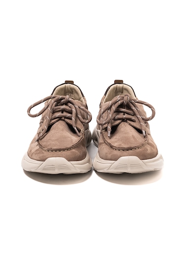 Sneaker Erkek Og-2410 John May 923-144 Gri Havlu Nbk-kahve Marsel