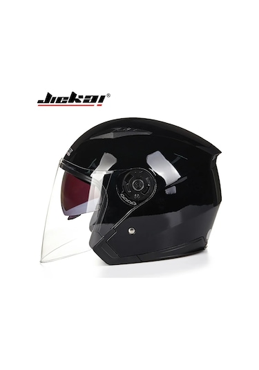 Erkek Ve Kadın Dört Mevsim Buğu Önleyici Çift Lensli Yarım Kask Beyaz