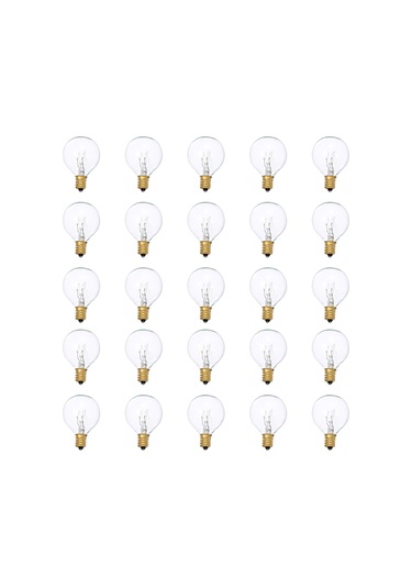 Konesam "25'li Paket G40 Tungsten Ampul - 7w, 220-240v, 3000 Saat Ömürlü, Suya Dayanıklı, E12 Duy"