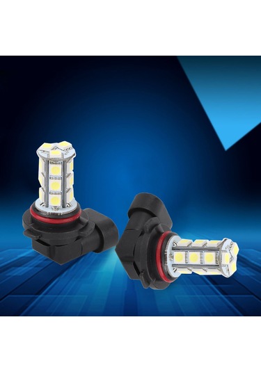 Xindoker 9005/hb3 Tipi 18 Smd 5050 Led Bulb Seti 2 Adet - Beyaz Işık, 50.000 Saat Ömür, Kolay Kurulum, Fener Ve Gündüz Çalışma Lambası İçin