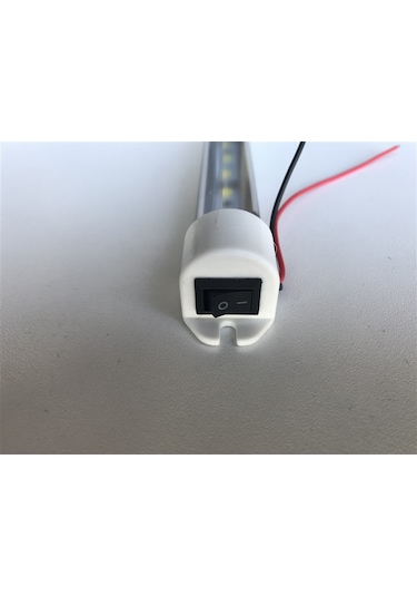 Replax 100cm Mavi Led 12V Aliminyum Florasan Lamba Açma Kapama Düğmeli