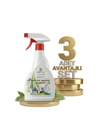 Worldchem Banyo Wc Temizleme 3x500 Ml