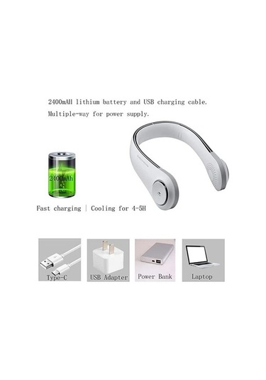 Mini Taşınabilir Fan Soğutucu Vantilatör 2676 Beyaz