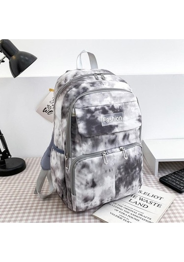 Luckydog Moda Mavi Büyük Serin Kadın Okul Sırt Çantası, Kız Kolej Kullanışlı Bayan Dizüstü Çantası Mavi