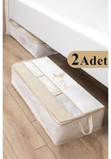 2 Adet Pencereli Baza Altı Düzenleyici Hurç 70x32x20 Renkli