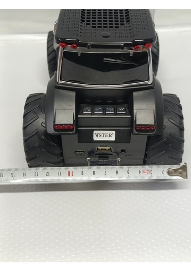Traktör Şeklinde Bluetooth Hoparlör Şarjlı Kablosuz Speaker Fm Sd Kart Usb - Siyah- Tek Ebat
