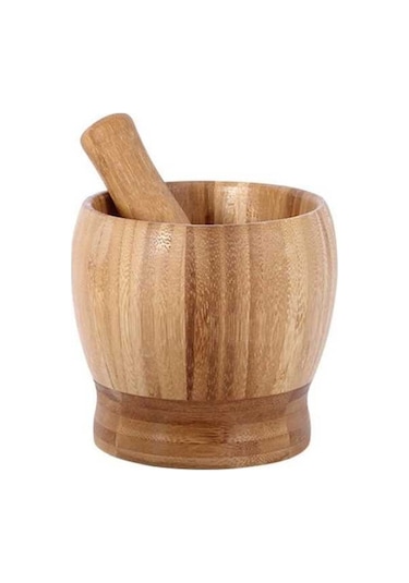 Primepickings Mutfak Bambu Sarımsaklı Püre Makinesi, Kapaksız Gıda Karıştırıcı Diğer