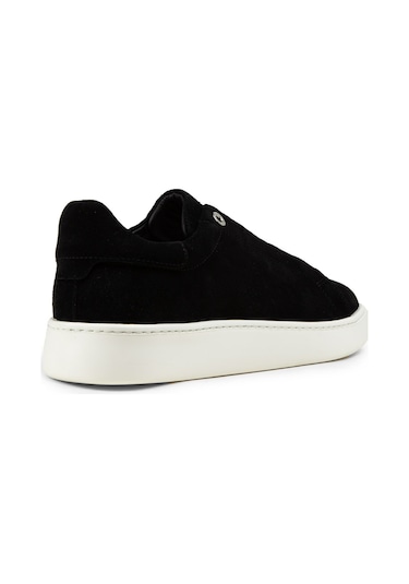 Deery Erkek Hakiki Süet Siyah Gizli Bağcıklı Sneaker Ayakkabı - 04444msyhe01