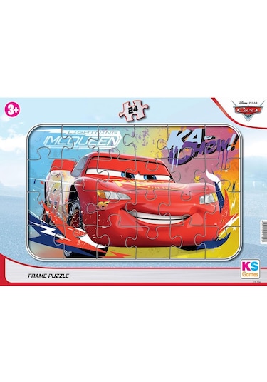 Cars 24 Parça Frame Puzzle.