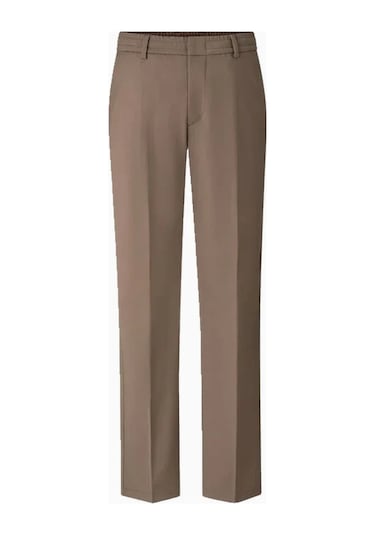 Bogner Marcus Lüks Stil, Erkek Yün Karışımlı Klasik Pantolon Kahverengi