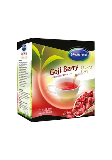Mecitefendi Goji Berry Form Bitki Süzen Poşet Çay 40 x 1.5 G