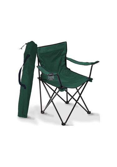 Kamp Sandalyesi HA013 Yeşil Katlanır Kamp Koltuğu 1 Adet Yeşil