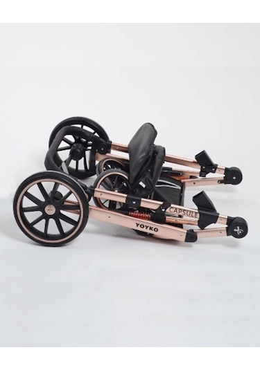 Ultra Lüx Capsule Egg Travel Sistem Bebek Arabası Siyah Silver
