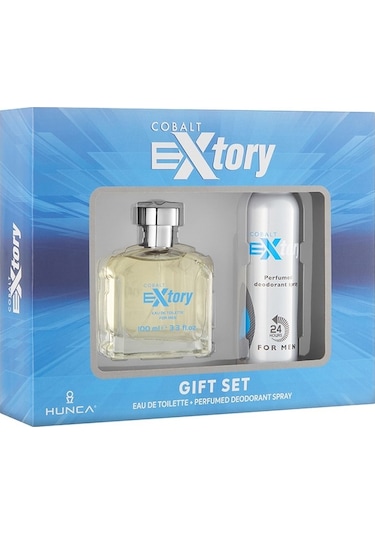 Extory Cobalt Erkek Parfüm EDT 100 ML + Sprey Deodorant 150 ML
