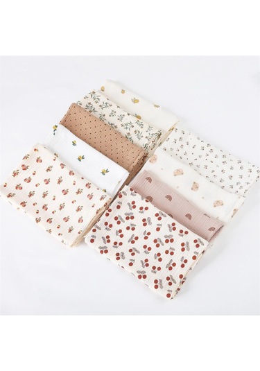 Kahverengi 85 65 Cm Muslin Kareler Bebek Kundak Battaniye Yenidoğan Bebek Bezi Yatak Pamuk Arabası Battaniye Bebek Şekerleme Örtüsü Kahverengi