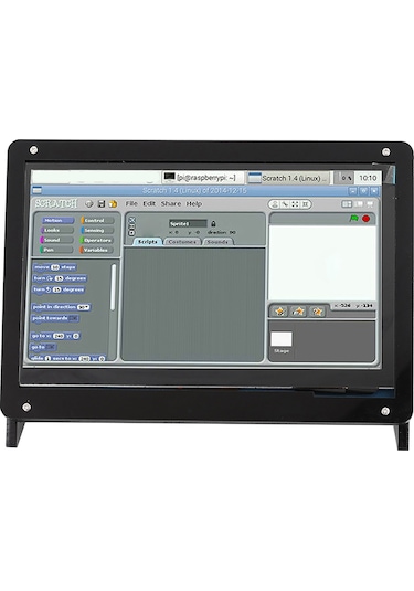 Ximistore9 Raspberry Pi İçin 7 İnç Ips Dokunmatik Ekran Kılıfı - 1024x600 Çözünürlük, Dayanıklı Plastik + Pcb Tutucu, Arka Işık Kontrolü