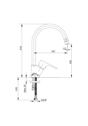 Eca Niobe 102118124 Hareketli Uçlu Eviye Mutfak Eviye Bataryası