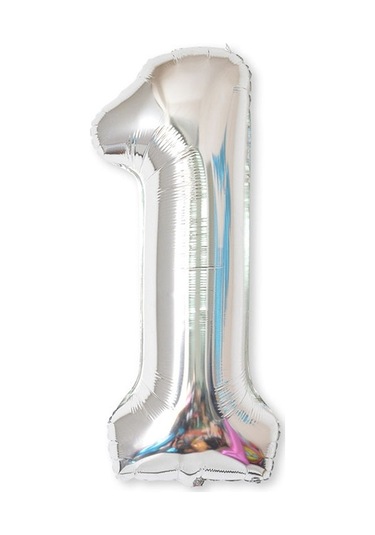 2 Adet 40 İnç Alüminyum Folyo Numarası Balonlar Doğum Günü Düğün Nişan Partisi Dekor Çocuk Top Malzemeleri 1-gümüş