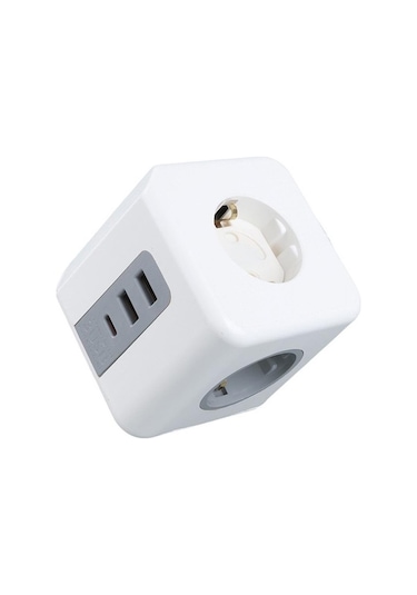 Vea Ve-23089 2x Usb 1x Type-c 3'lü Çocuk Ve Termal Korumalı Grup Priz 1