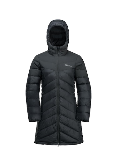 Jack Wolfskin 1207751 Tundra Down Coat W Siyah Kadın Mont
