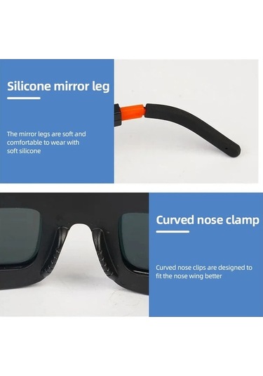 Trendooze Pc Koruyucu Gözlük Güneş Otomatik Karartma Kaynak Maskesi Green - Güvenli Kaynak Kullanımı İçin