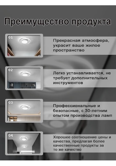 Febinez Modern Tavan Aydınlatma Fixture 237485068 Beyaz