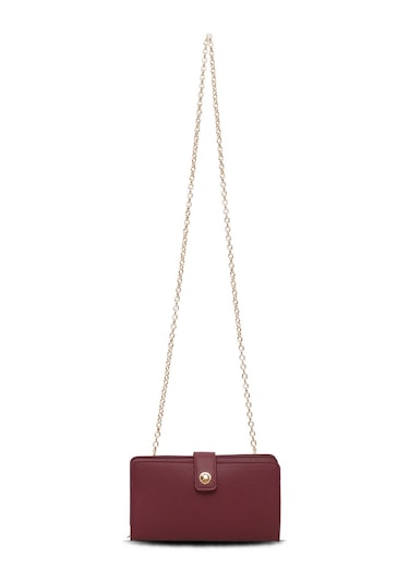 Us Polo Assn Us25594 Bordo Uspolo Assn Zincir Askılıı Kadın Cüzdan