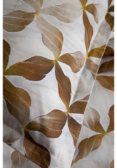 İssimo Home İllusion %100 Pamuk Saten Çift Kişilik Nevresim Takımı Kahve - Bej